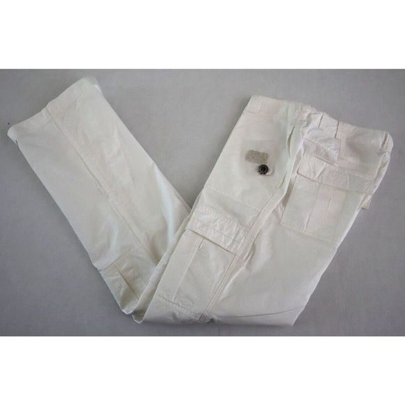Free People OB1425597 Womens Sz 6 White The Thing Is Low Rise Utility Pants $128 - Picture 7 of 12